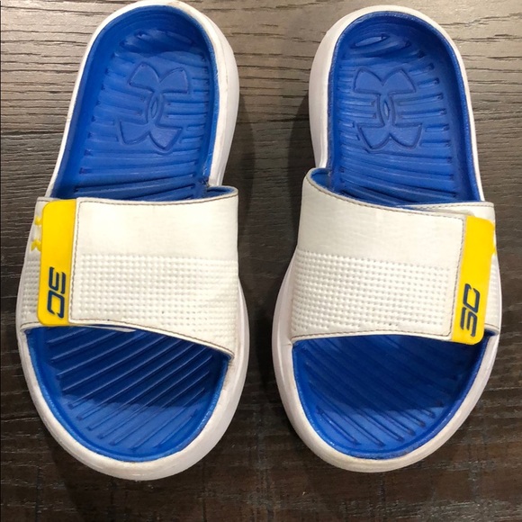 under armour curry slides